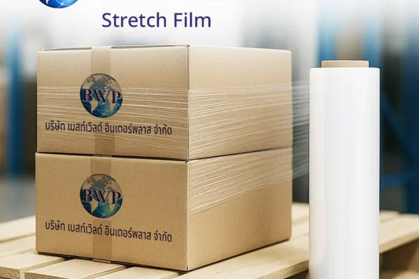 ฟิล์มยืดพันพาเลท (Stretch Film) คือ ฟิล์ม LLDPE 100% สามารถนำไปใช้พันพาเลท พันผลิตภัณฑ์อื่นๆ เพื่อช่วยในการป้องกันฝุ่น ละอองน้ำ กันสินค้าล้ม ทำให้เหมาะกับการนำมาพันพาเลทสินค้าต่างๆ หรือ เครื่องมือ อุปกรณ์การช่าง เป็นต้น