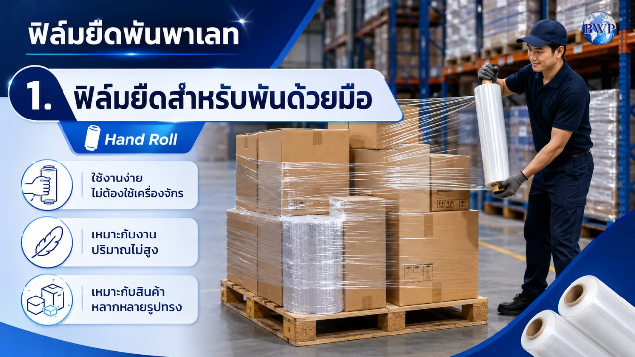 ฟิล์มยืดพันพาเลท เลือกให้ถูกงาน ประหยัดได้เยอะ